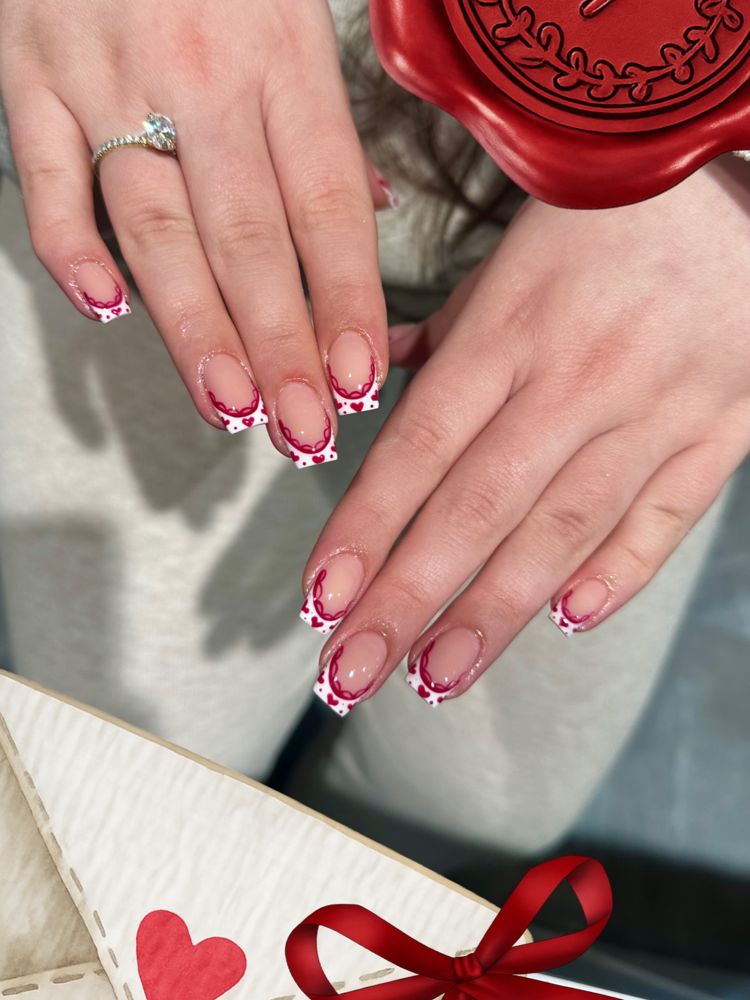 Roze French met hartjes